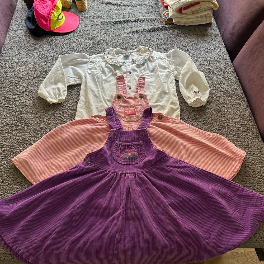 OshKosh B'gosh Purple and Pink Dress Set with Blouse
